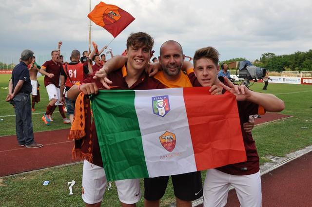 Luca Pellegrini (AS Roma), Marco Canestro (AS Roma), Andrea Marcucci (AS Roma)