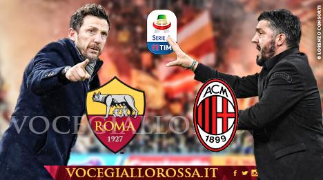Eusebio Di Francesco e Gennaro Gattuso nella copertina di Roma-Milan