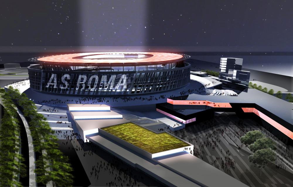 Presentazione del nuovo stadio della Roma