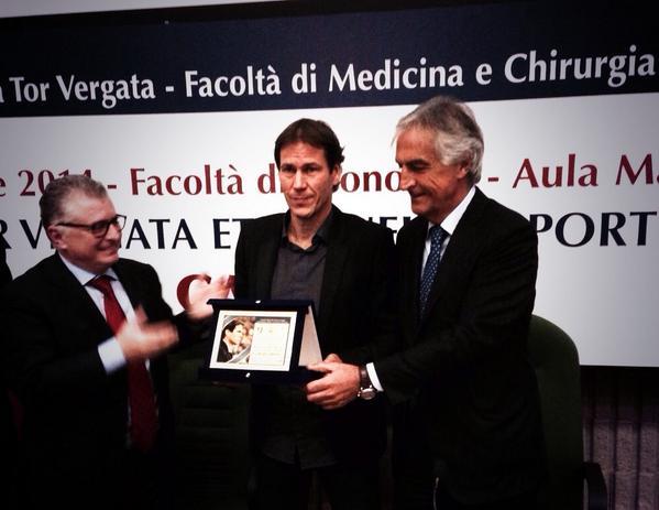 Garcia ritira il premio Etica nello Sport