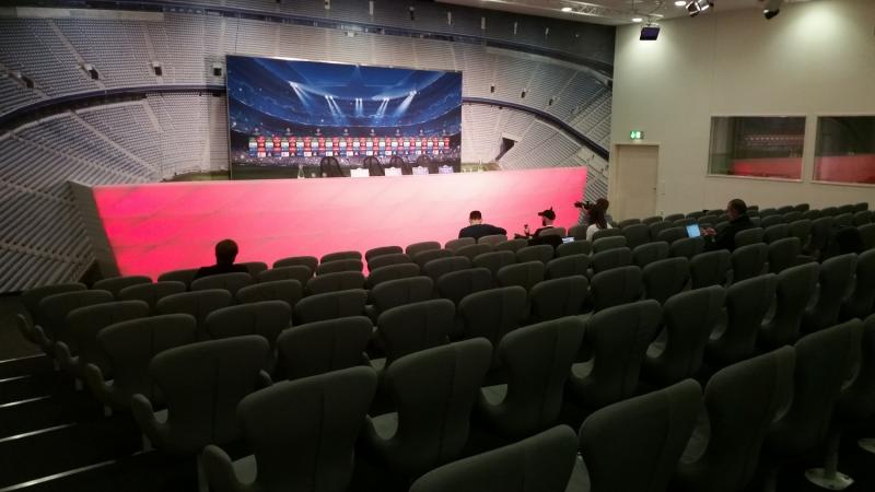 La sala stampa dell'Allianz Arena