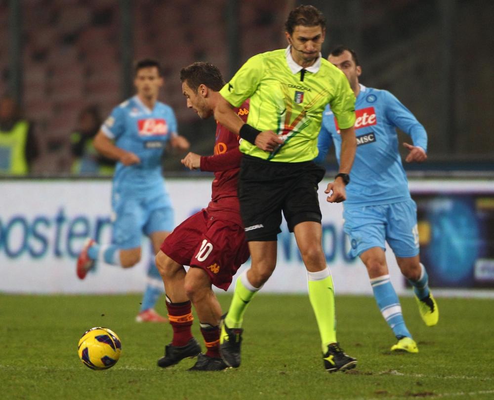(foto: Gino Mancini) Napoli 6.1.2013   Campionato serie A 19°giornata :   Napoli-Roma                                     Nella foto: