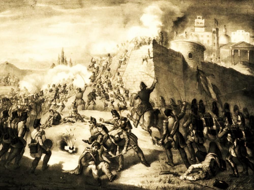 Melchiorre Fontana - Assalto delle truppe francesi a Roma