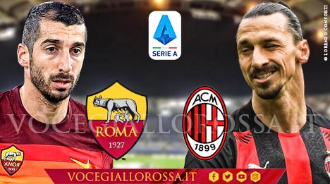 Henrikh Mkhitaryan e Zlatan Ibrahimovic nella copertina di Roma-Milan a cura della redazione di Vocegiallorossa.it