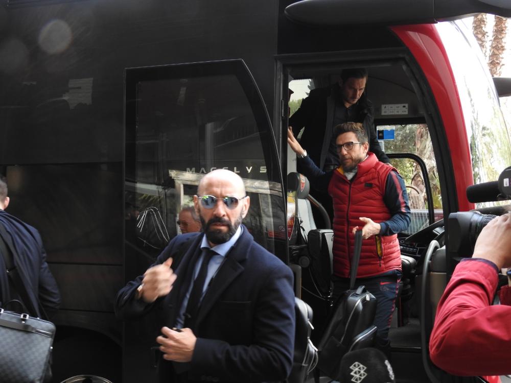Monchi, Francesco Totti, Eusebio Di Francesco - Albergo Juan Carlos, Barcellona