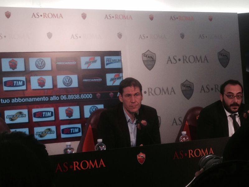 Rudi Garcia in conferenza stampa