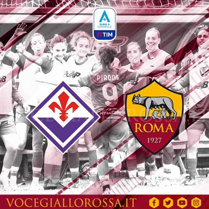 La copertina di Fiorentina-Roma del Campionato di Serie A Femminile a cura della redazione di Vocegiallorossa.it!