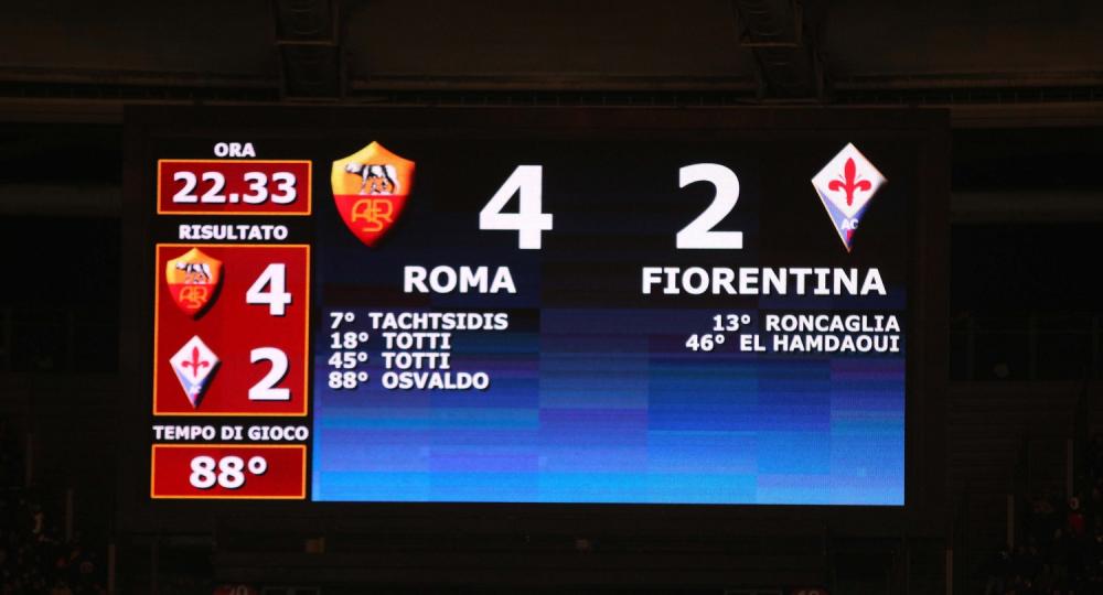 (foto: Gino Mancini) Roma 8.12.2012           Campionato serie A  16°giornata :    Roma-Fiorentina                         Nella foto: