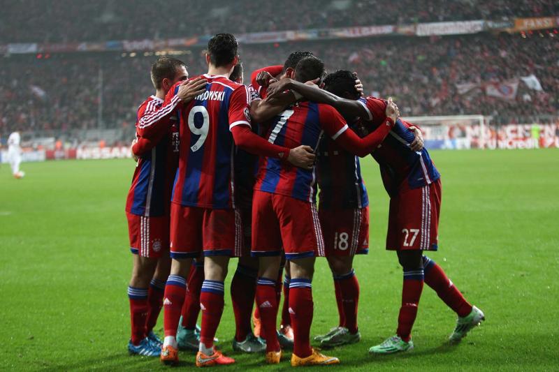 il Bayern Monaco festeggia 