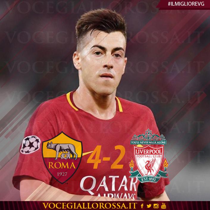 ElShaarawy ? #IlMiglioreVG di Roma-Liverpool 4-2