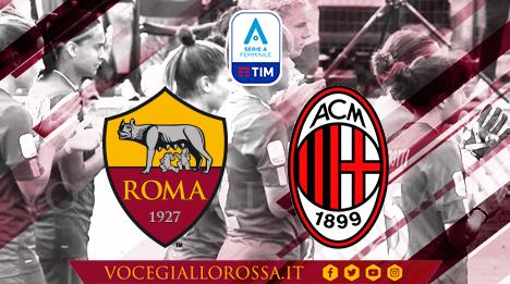 La copertina di Roma-Milan del Campionato di Serie A Femminile