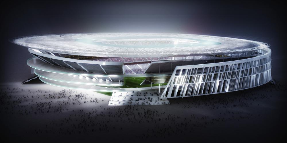 Presentazione del nuovo stadio della Roma