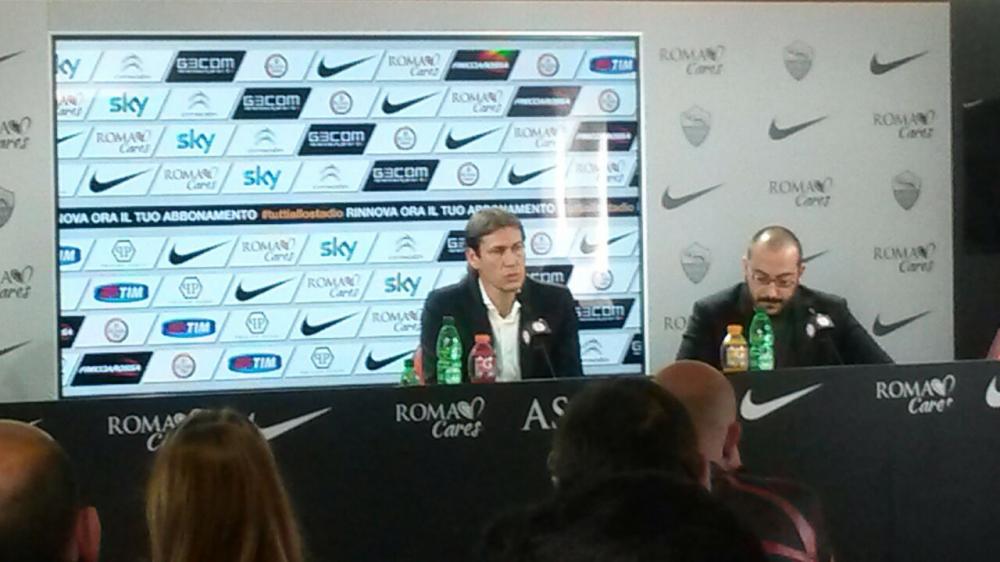 Rudi Garcia in conferenza stampa