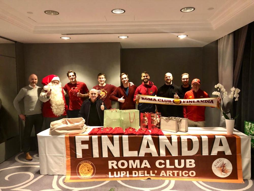 Spinazzola e Zaniolo col Roma Club Finlandia