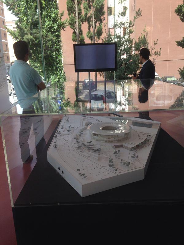 Presentazione della Casa della città con il progetto della stadio della Roma
