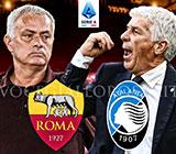 José Mourinho e Gian Piero Gasperini nella copertina di Roma-Atalanta di Vocegiallorossa.it