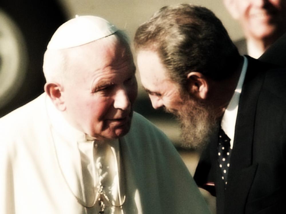 Fidel Castro e Giovanni Paolo II