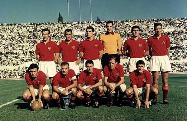 La formazione della finale di ritorno della Coppa delle Fiere 1961
