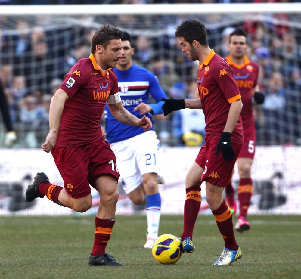 10/02/2013   Sampdoria-Roma (Serie A)
Nella Foto :  
(Foto Gino Mancini)
