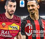 Henrikh Mkhitaryan e Zlatan Ibrahimovic nella copertina di Roma-Milan a cura della redazione di Vocegiallorossa.it