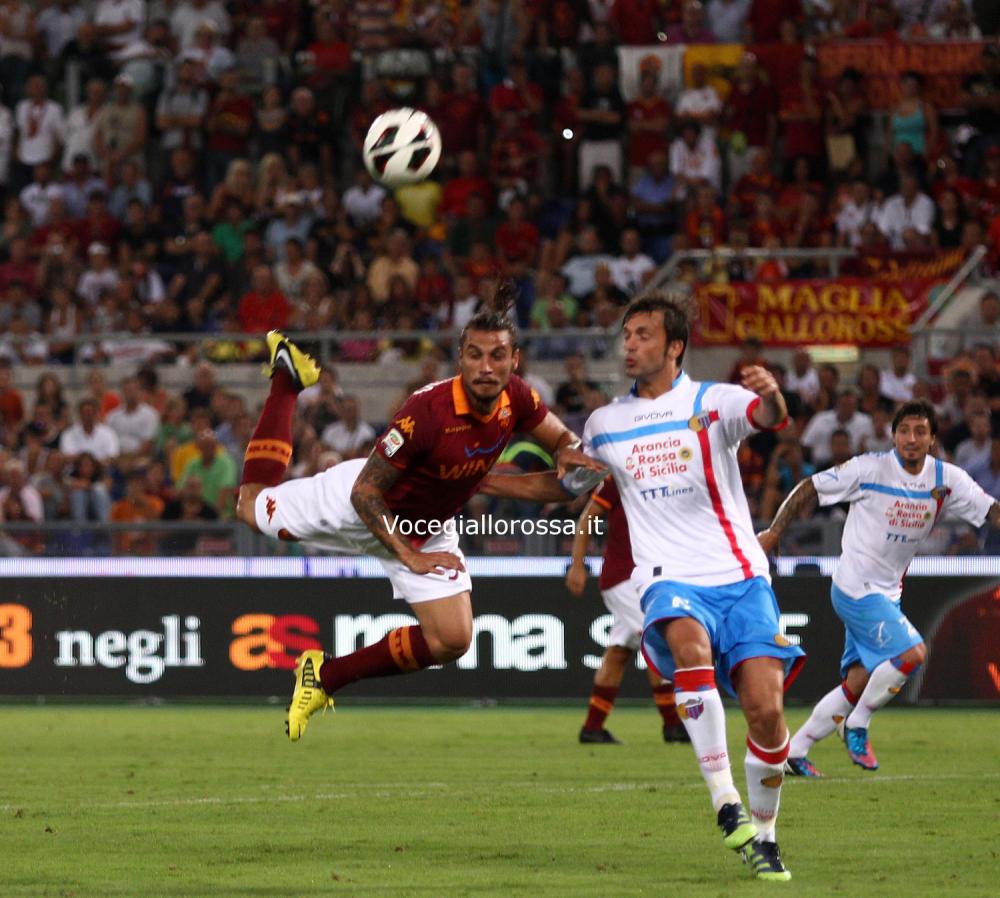 (foto: Gino Mancini) Roma 26.Agosto.2012         Campionato 2012/2013    1°giornata:   Roma-Catania   OSVALDO