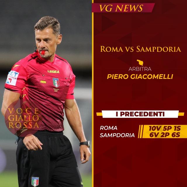 Piero Giacomelli dirige Roma-Sampdoria